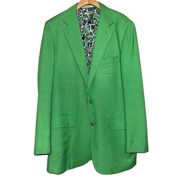 Vintage Lilly Pulitzer Mens Stuff Size 40 L Irish Green...